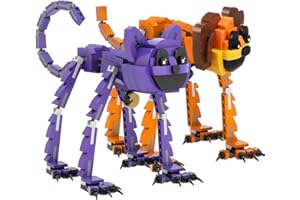 Kouipoie Smiling Building Block Toys, Regalo di compleanno per bambini e bambina di 5 e 6 e 7+ anni, Simpatici giocattoli a blocchi di Halloween Cat nap e Dog day. (2PCS)