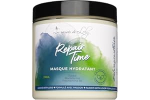 Les Secrets De Loly – Repair Time – Masque Cheveux Hydratant – Soin Cheveux Fortifiant – 99,3% Ingrédients d’Origine Naturelle – 230ml