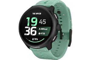 SUUNTO Run 2 GPS-löparklocka, lätt 1,32-tums AMOLED-skärm | 2000 nit ljusstark skärm, uppgraderade GNSS- och pulssensorer, träningsstatistik och information om återhämtning