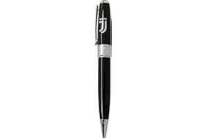 SEVEN CARTOON WORLD Penna in Ottone con Fusto Laccato Nero e Logo Ufficiale Juventus