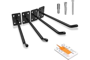 JK Trade® Set di 4 supporti da parete per pneumatici auto, con viti e tasselli, set di protezioni per cerchioni da parete, ganci per viti per pneumatici di auto, attrezzi da giardino, cerchi in lega,