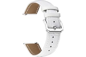 BINLUN Bracelet de Montre en Cuir Véritable Remplacement Bracelets Montres à Dégagement Rapide pour Homme Femme avec 10 Couleurs (10mm,12mm,14mm,15mm,16mm,17mm,18mm,19mm,20mm,21mm,22mm,23mm,24mm)