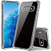 Zore Samsung Galaxy S10 ile Uyumlu Plus Kılıf Zore Nitro Anti Shock K&ouml;şeleri &Ccedil;ıkıntılı Koruyucu Silikon,Şeffaf