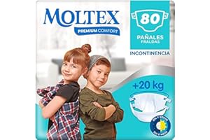 Moltex Premium Comfort Junior Windeln (+20 kg) - 80 Windeln (4 Beutel à 20 Stück)