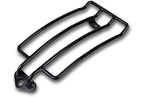 BUFFALO BAG Porte-bagages noir Luggage Rack pour siège pour Harley-Davidson Dyna avec Solo – FXDB Street Bob à partir de 2006 et de Dyna Wide Glide fxwg à partir de 2010
