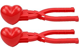 SOUPLIEBE 4 Stück Schneeball Maker Winter Schneeball Spielzeug Schneemann Herz Dino Ente Schneeball Former Schneeballzange für Kinder im Freien Spielen Schnee Outdoor 1 Sekunde schnelle Schneeballherstellung