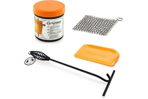 Petromax Feuertopf (Dutch Oven) Zubehör Set Paste + Schaber + Scrub + Deckelheber