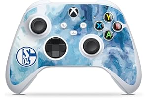 DeinDesign Skin kompatibel mit Microsoft Xbox Series S Controller Folie Sticker Logo Bundesliga FC Schalke 04