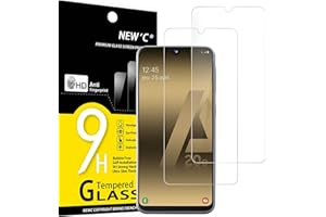 NEW'C Lot de 2, Verre Trempé pour Samsung Galaxy A20e, Film Protection écran -sans Bulles d'air -Ultra Résistant (0,33mm HD Ultra Transparent) Dureté 9H Glass