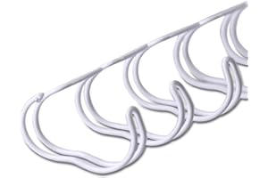 ‎KOPIERLADEN KARNATH GMBH Drahtbinderücken für Bindungen 2:1 (23 Ringe), 9,5 mm, 100 Stück,WEIß, für ca. 75 Seiten - für Ringbindungen