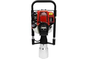 MONSTER SHOP T-Mech 4 Takt Benzin Motor Pfahlramme Pfostenramme Pfostentreiber Zaunbau 120mm Aufsatz