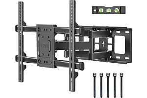BONTEC TV Wall Bracket for 32-85 Inch LED LCD, Full Motion Swivel Tilt TV Wall Mount, Heavy Duty Dual Arms up to 60kg, Max VE