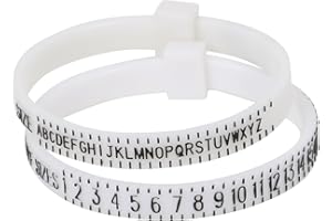 TRIXES Ring Sizer - Adjustable Finger - UK and US Sizes Measure Gauge - Custom and New Rings Jewellers