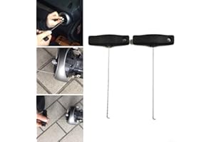 DRHOMEAM 2 PCS Tacho Ausziehhaken für MercedesBenz, Edelstahl Tacho Ausziehhaken Extraktor Werkzeug Set, Instrument Cluster Ziehhaken Set