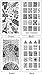 Ejiubas Modern & Geometry Style Stamping Plate Nail Art Image Plate Nail Stamp Collection - Pack of 2 Pcs
