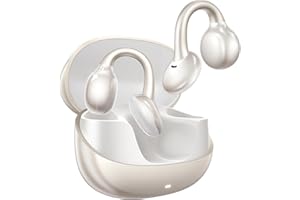 JOYROOM OE3 Open Ear Kopfhörer, ClipOn-Design für Ganztägigen, Bluetooth 5.4, Immersiver Sound, ENC Noise Cancelling Mic, App-Steuerung, 4.9g leicht, IPX4, Perfekt für Sport & Daily Use