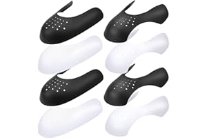 Jdomall Escudo de Zapatos -4 Pares, Protectores para Zapatillas de Deporte, Arrugas de Zapatos Antiarrugas, Prevenga Hendidura del Pliegue del Calzado Deportivo