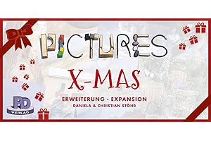 PD-Verlag PDV5002 X-Mas Spiel Erweiterung für Pictures, ab 8 Jahren, Rot und Grün
