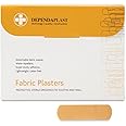 Dependaplast Advanced fabric plasters 6cm x 2cm - Hi Tech Lightweight, Water-Repellent, Flexible, Super-Sticky Adhesive - Box of 100