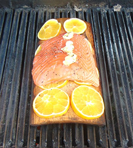 Räucherbrett XXL 2 Stück aus Zedernholz, Western Red Cedar – Rauch Smoken auf Gasgrill Kohlegrill – 40cm x 17,5cm x 1,4cm – Mehrfache Verwendbarkeit - 7