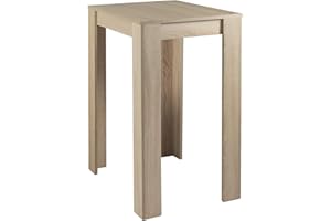 ‎BYLIVING byLIVING Bartisch NELE, der komplette Tisch ist mit Einer pflegeleichten und robusten Melamin Beschichtung ausgestattet in Sonoma Optik, Holzwerkstoff, braun, 80 x 60, H 104 cm