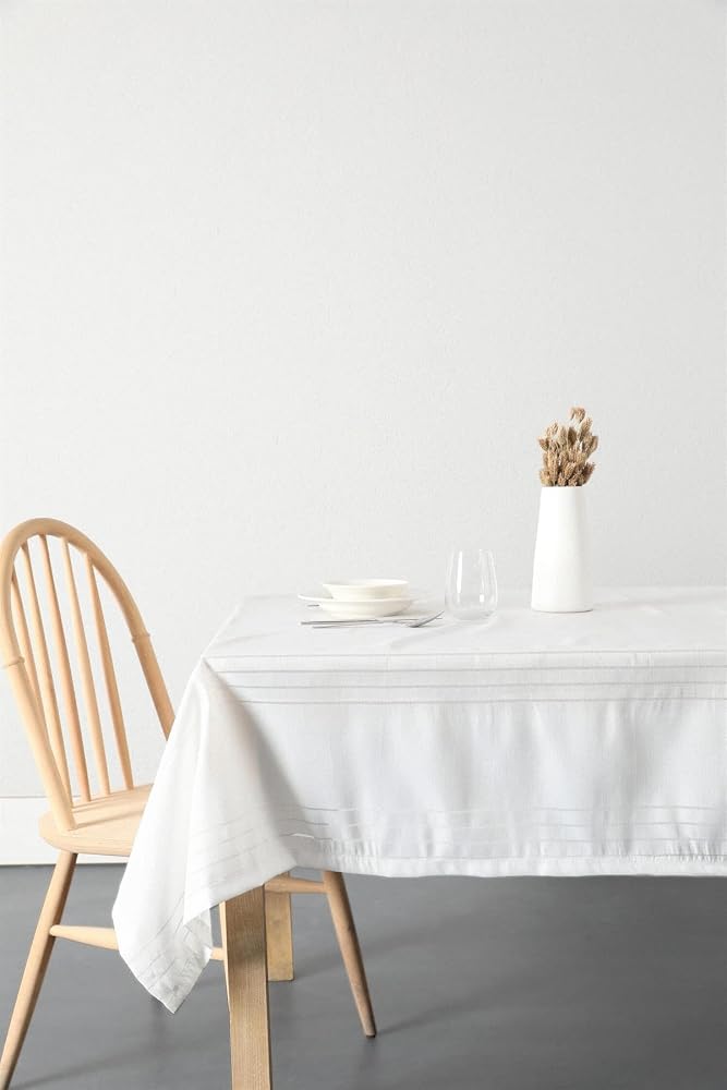 FAVORA Açelya Leke Tutmaz Masa Örtüsü 160X220 - Ekru, F1703