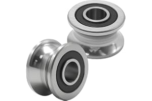 Ollanoos 2 st. lager 8 x 22,5 x 14,5 mm U spår kullager | Lämplig för industriella automationsapparater, leksaker, modeller o