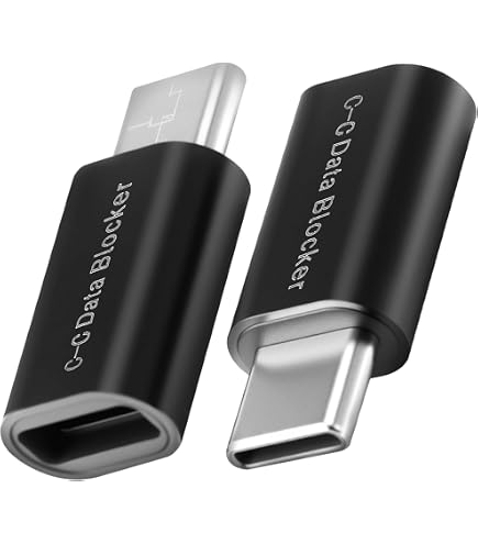4rd Gen USB Data Blocker (2-Pack) Combination Pack- USB C Data Blocker, For Iphone Charging, For Any USB C Mobile Phone Charging,Protect Against Juice Jacking, Hack Proof 100% Guaranteed, Data Blocker