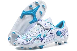 TOOPERZE Boys Football Boots Kids Girls Shoes Soccer Athletics Trainers Sport Shoes Running Shoes Teenager Outdoor Football Shoes Sneakers for Unisex