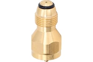 Tank Refill Adapter 1LB Solid Brass Universal Adapter Mini Inflatable Connector for Disposable Small Bottle Fill