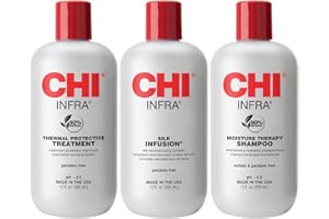 CHI Infra Trio Gift Set 355ml Infra Shampoo + 355ml Infra Tratamiento Infra + 355ml Infusión de seda