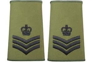 Epic Militaria British Army Olive Green Rank Slides