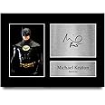 HWC Trading A4 Michael Keaton Batman Returns Presents Printed Signed Autograph Picture for Movie Memorabilia Fans - A4