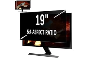 MoSuul Monitor Blickschutzfilter 19 Zoll 5:4, Computer & Desktop Privacy Filter, Anti-Spy Blickschutzfolie Anti-Blaulicht und Blendschutz für 19" Monitor