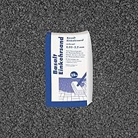 Hamann Mercatus GmbH Basalt Einkehrsand Anthrazit 0,2-2,2 mm 25 kg Sack - Zur dekorativen Gartengestaltung