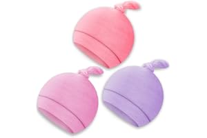 KiddyCare Gorro Bebé para Recién Nacido - Sombrero Algodón Orgánico Gots para Bebés Niño y Niña de 0 a 3 Meses - Esenciales para el Bebé Recién Nacido