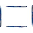 Papermate - Flair Original – Felt-Tip Pen, Width 1 mm, Ink Colour: Blue, Pack of 4