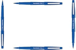 PAPER MATE Papermate pennarelli con punta da 0,8 mm originali tratto medio 1.0 mm originale, confezione da 4, inchiostro blu