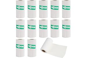 QINGYIWL 12 Rollen Selbstklebendes Thermopapier Mini Thermal Printer Sticker Bunt Thermodruckpapier Thermopapier für Kinder Mini Drucker Papier für Kinder Sofortbildkameras Mobiler Mini Fotodrucker