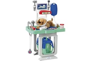 Zabawki Ecoiffier - 1908 - Centrum Weterynaryjne Sprzedawane z Pluszakiem - Gra w Naśladownictwo - Od 18 Miesiąca - Gwarancja Pochodzenia Francuskiego