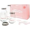 The Gut Stuff – Fermentation Jars – Starter Kit for Kombucha, Kimchi, Kefir and More Gut Friendly Ferments – Includes How-to Guides and Recipes – No Grains, Cultures or Scobie