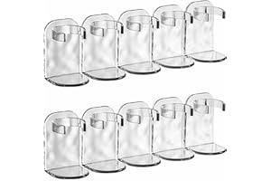 FUUZIO Reihen-Wandregal aus Kunststoff, 1/2/4-teiliges paralleles Aufbewahrungsregal aus Wellpappe, stanzfreie Wandhaken beschädigen die Wand nicht für Küchen und Badezimmer