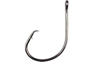 JSHANMEI Ultra Point Demon Circle Hooks 39951 Extra Strong Sharp Sport Circle Fishing Hooks with Kirbed Point,Pack of 100