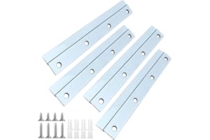 MHYMX Z zaciski do zawieszenia, 4 sztuki wieszaków do ciężkich obrazów, 15 cm, mocowanie na ścianie, szyna do zawieszania profilu Z, aluminium, French Cleat do obrazów, luster, ramy