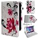 Produktbild UC-Express Schutz Tasche für Telekom Puls Schutzhülle Hülle Tablet Cover Bag Case Etui Blumenmotiv, Motiv:Motiv 1