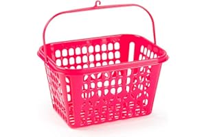 Acan Tradineur - Cesta para pinzas rectangular 14 x 24 x 18 cm. Recipiente, caja para pinzas de la ropa con asa (Color surtido)