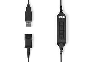 Snom ACUSB USB-Adapterkabel verbindet A100M / D-Headsets mit allen Snom-Festnetztelefonen mit USB-Anschlüssen,00004343