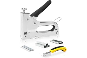 SINAND zestaw zszywek do zszywania z 3000 zszywkami, Środek do usuwania zszywek,3 w 1, regulowana siła, do tapicerki, stolarki, dekoracji