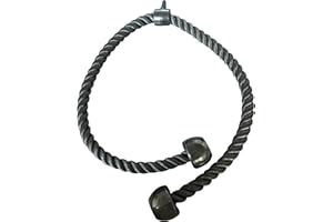 KORIKAHM Long Tricep Rope, Rope Pull Down Attachment 47/55 Inch Length Long, Tricep Rope Cable Attachment, Tricep Pull Down Rope for Home Gym Pulley System,Cable Machine Attachment