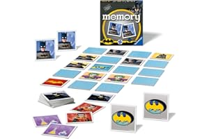 Ravensburger DC Batman Mini Memory Game-Matching Picture Snap Pairs for Kids Age 3 Years Up - Educational Todder Toy